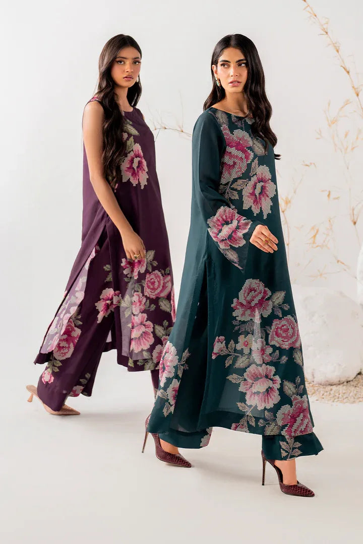 Iznik | Ready to Wear | IP-239 PRINTED GEORGETTE - Aqsa Fabrics