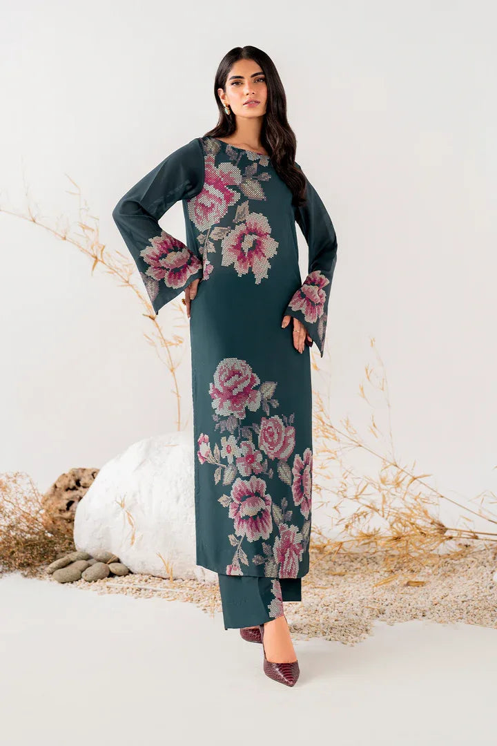 Iznik | Ready to Wear | IP-240 PRINTED GEORGETTE - Aqsa Fabrics