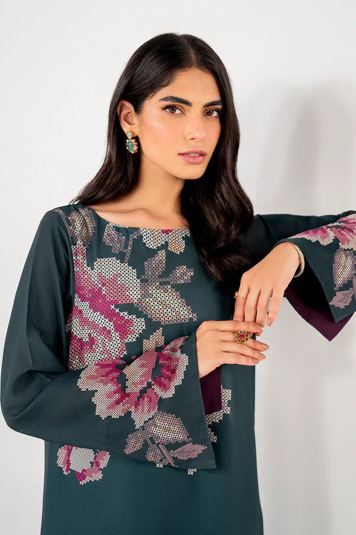 Iznik | Ready to Wear | IP-240 PRINTED GEORGETTE - Aqsa Fabrics