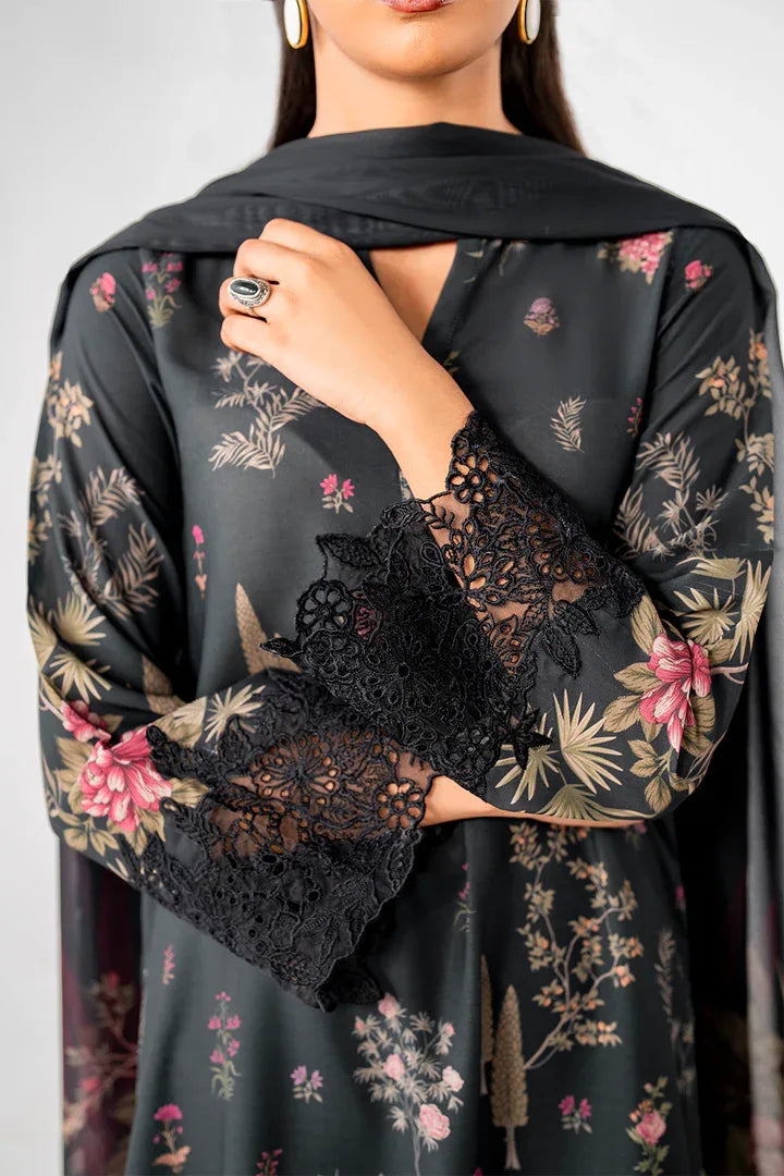 Iznik | Ready to Wear | IP-245 PRINTED GEORGETTE - Aqsa Fabrics
