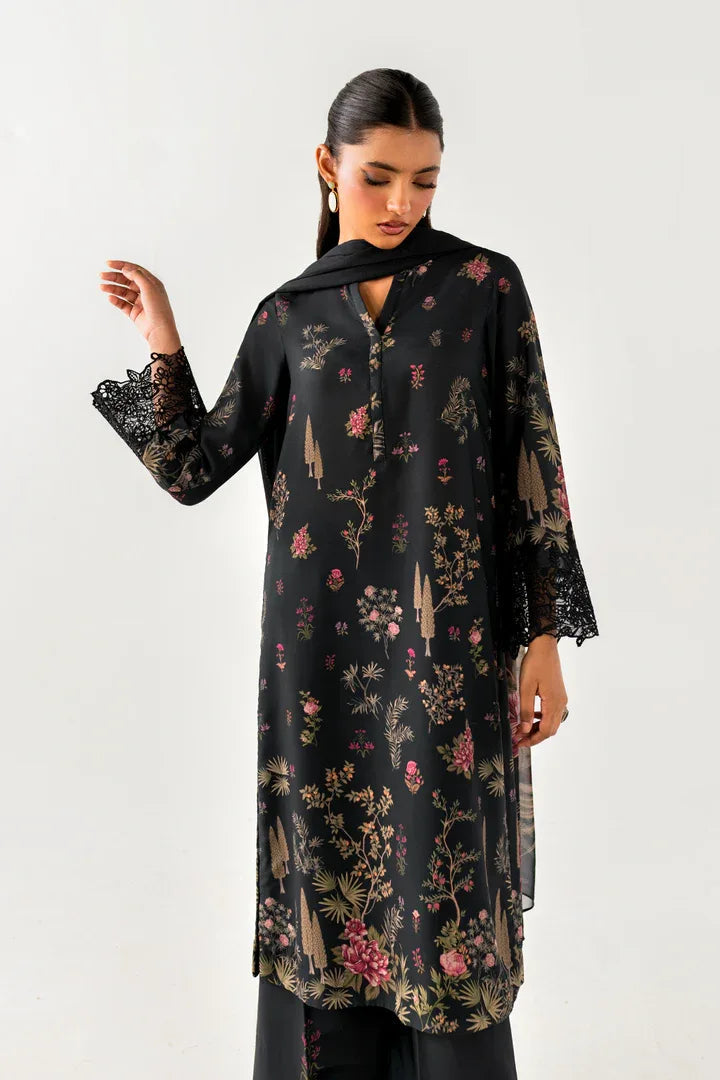 Iznik | Ready to Wear | IP-245 PRINTED GEORGETTE - Aqsa Fabrics