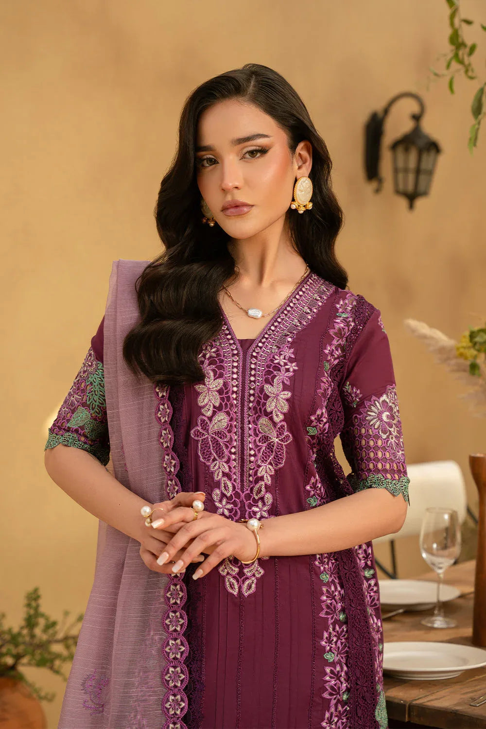 Saira Rizwan | Luxury Lawn 25 | VALERIE-SRL25-11 - Aqsa Fabrics
