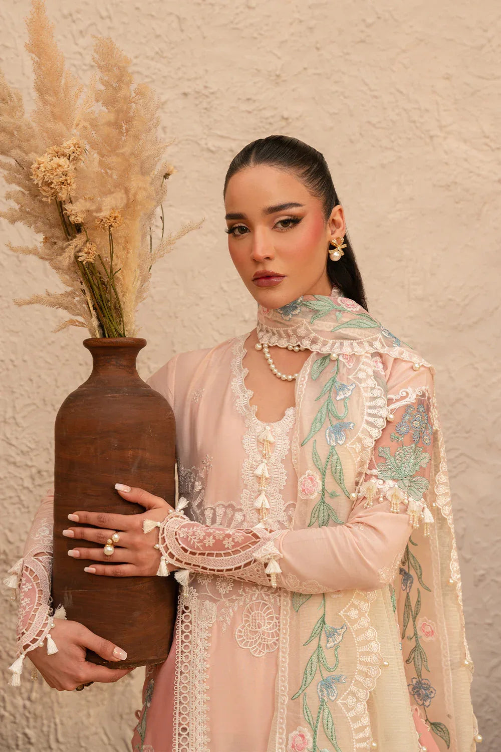 Saira Rizwan | Luxury Lawn 25 | FREYA-SRL25-09 - Aqsa Fabrics