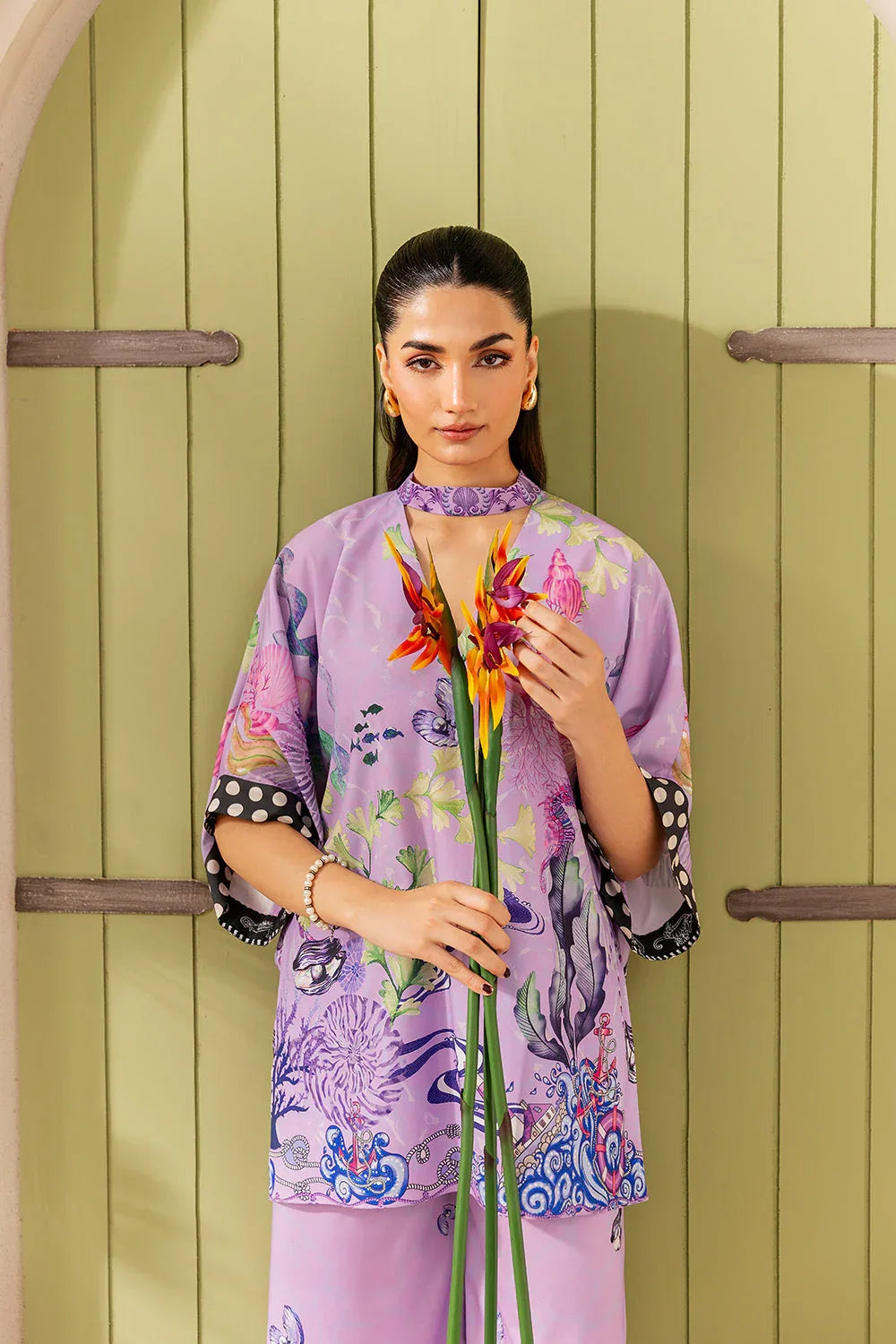 Saira Rizwan | Silk Coords 25 | LILAC LUSH - SRSP-25-10 - Aqsa Fabrics