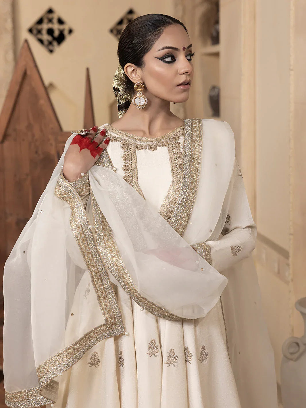 Hem Stitch | Raw Silk Edit 25 | Jahanara - Aqsa Fabrics