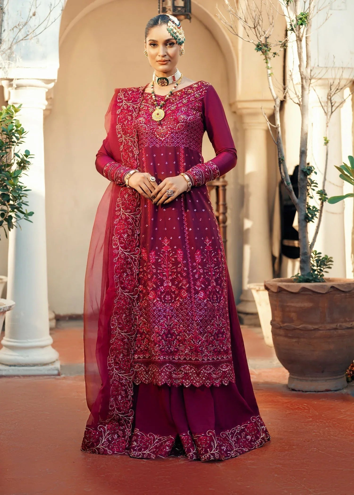 Jamnii | Noor e Nazakat | Ishaq-e- laal - Aqsa Fabrics