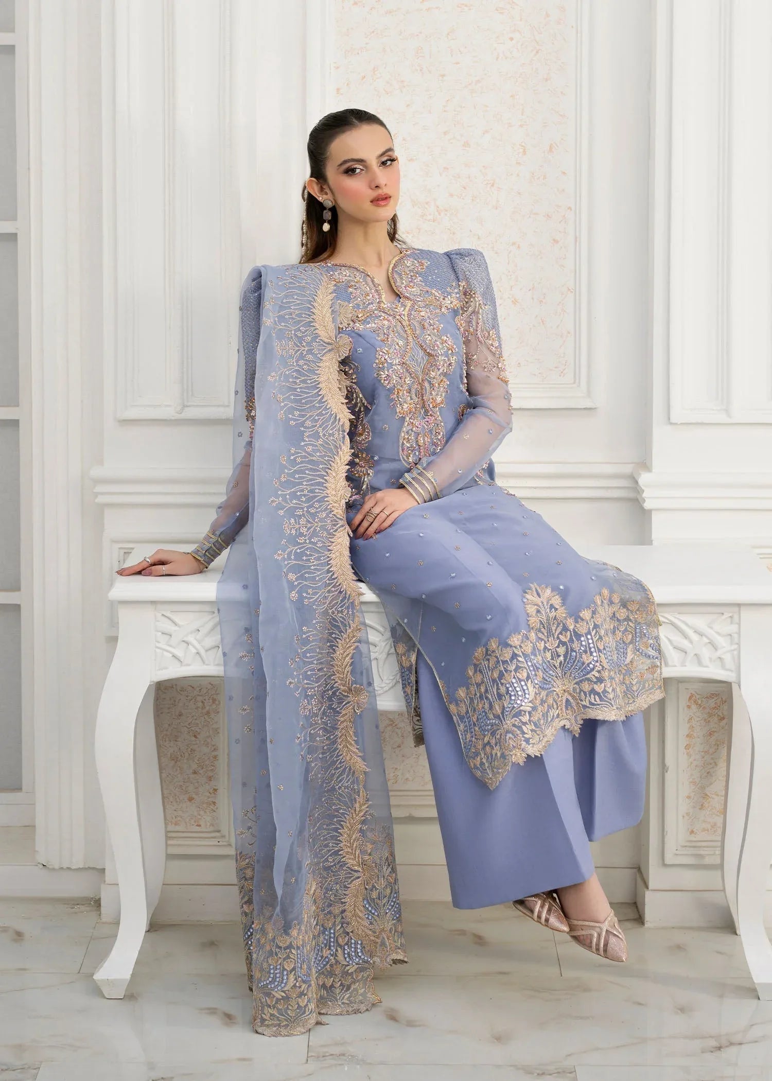 Jamnii | The Aura | Elsa - Aqsa Fabrics