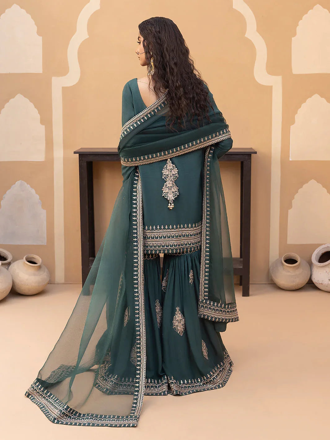 Hem Stitch | Raw Silk Edit 25 | Jasmine - Aqsa Fabrics