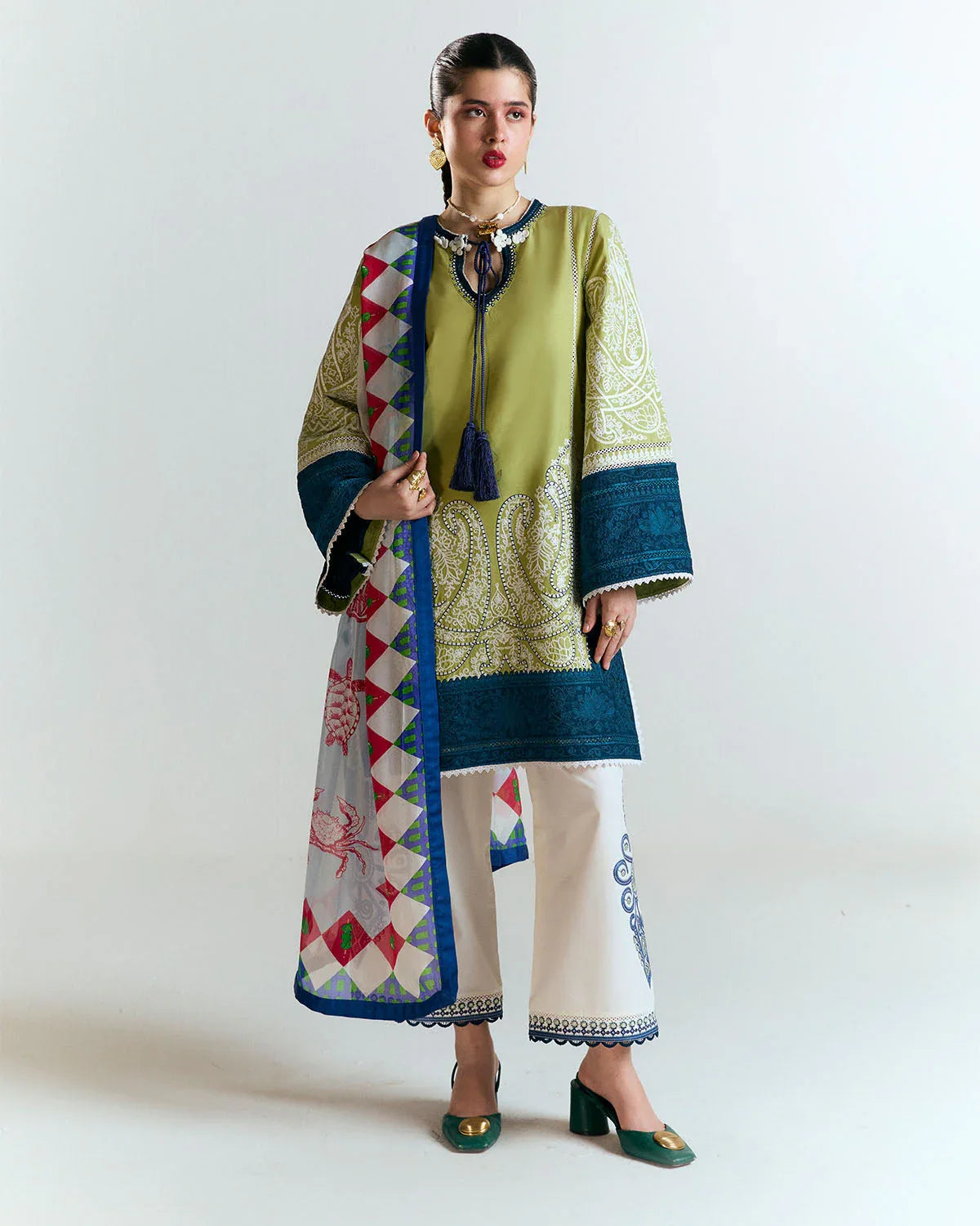 Jugnu | SS 25 |  Bia - Aqsa Fabrics