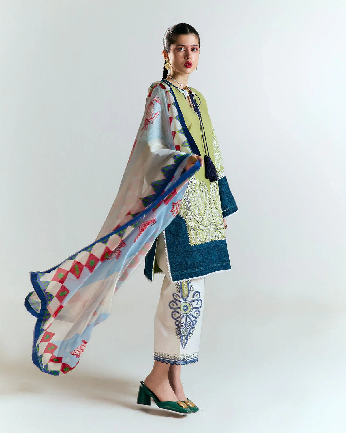 Jugnu | SS 25 |  Bia - Aqsa Fabrics