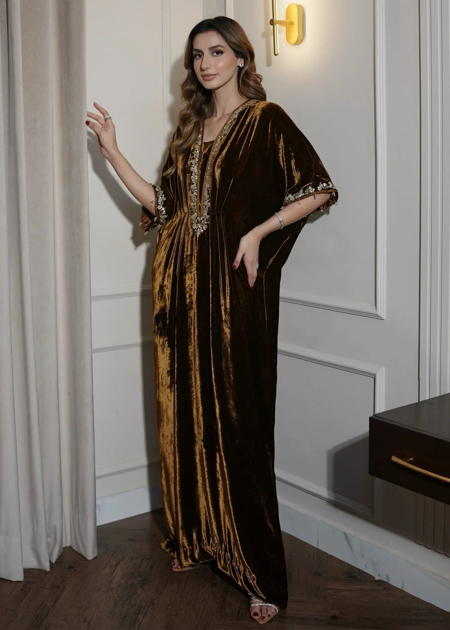 Mahum Asad | Voila Velvets | Topaz - Aqsa Fabrics