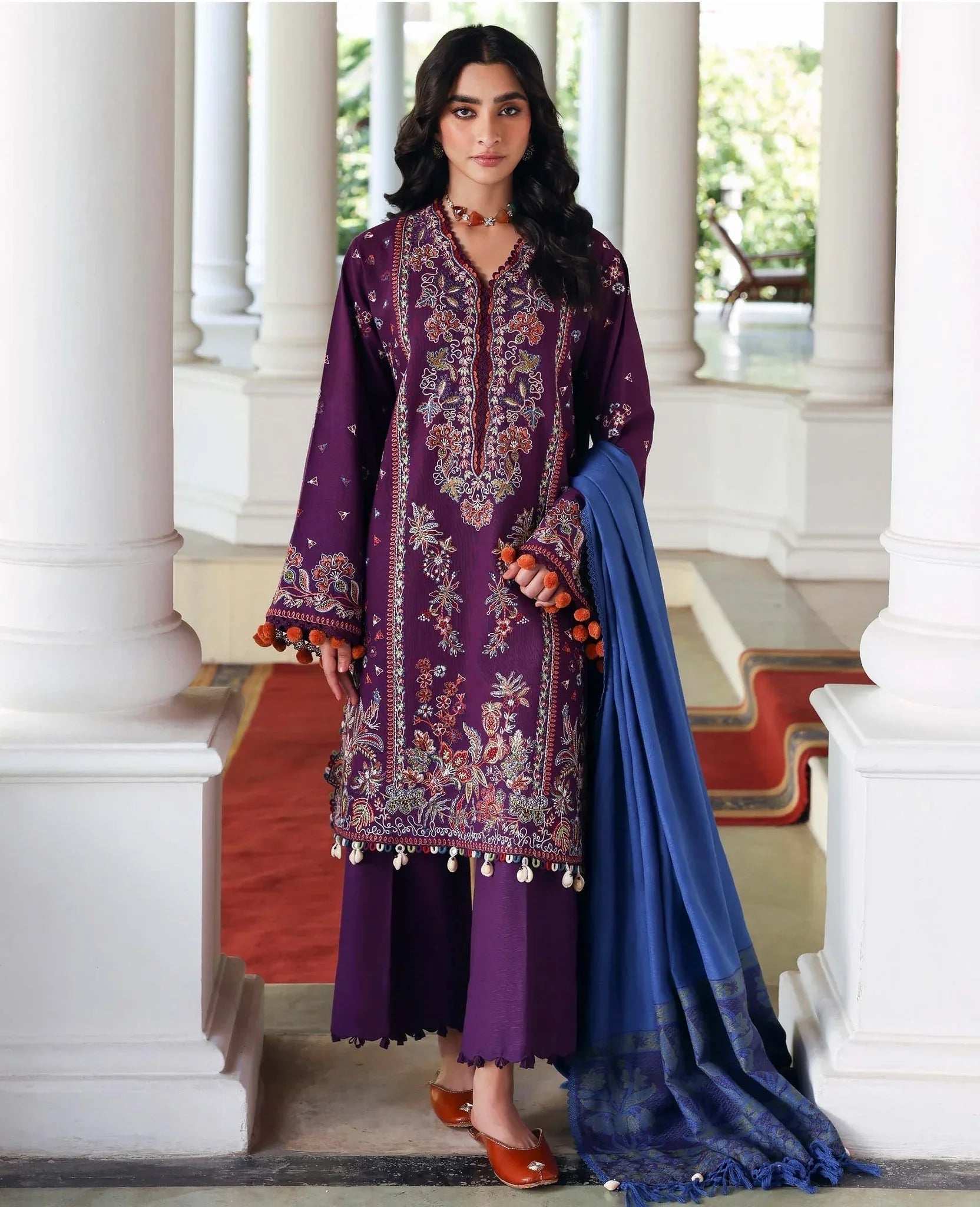Republic Womenswear | Amaris Luxury Shawl 25 | Kaia - Aqsa Fabrics
