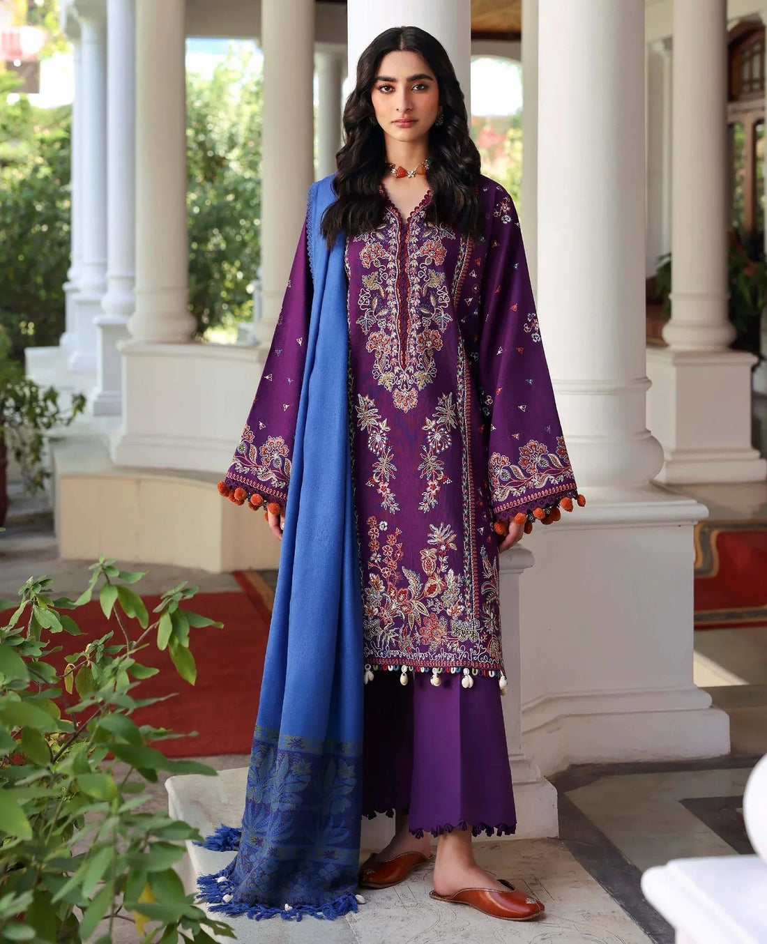 Republic Womenswear | Amaris Luxury Shawl 25 | Kaia - Aqsa Fabrics