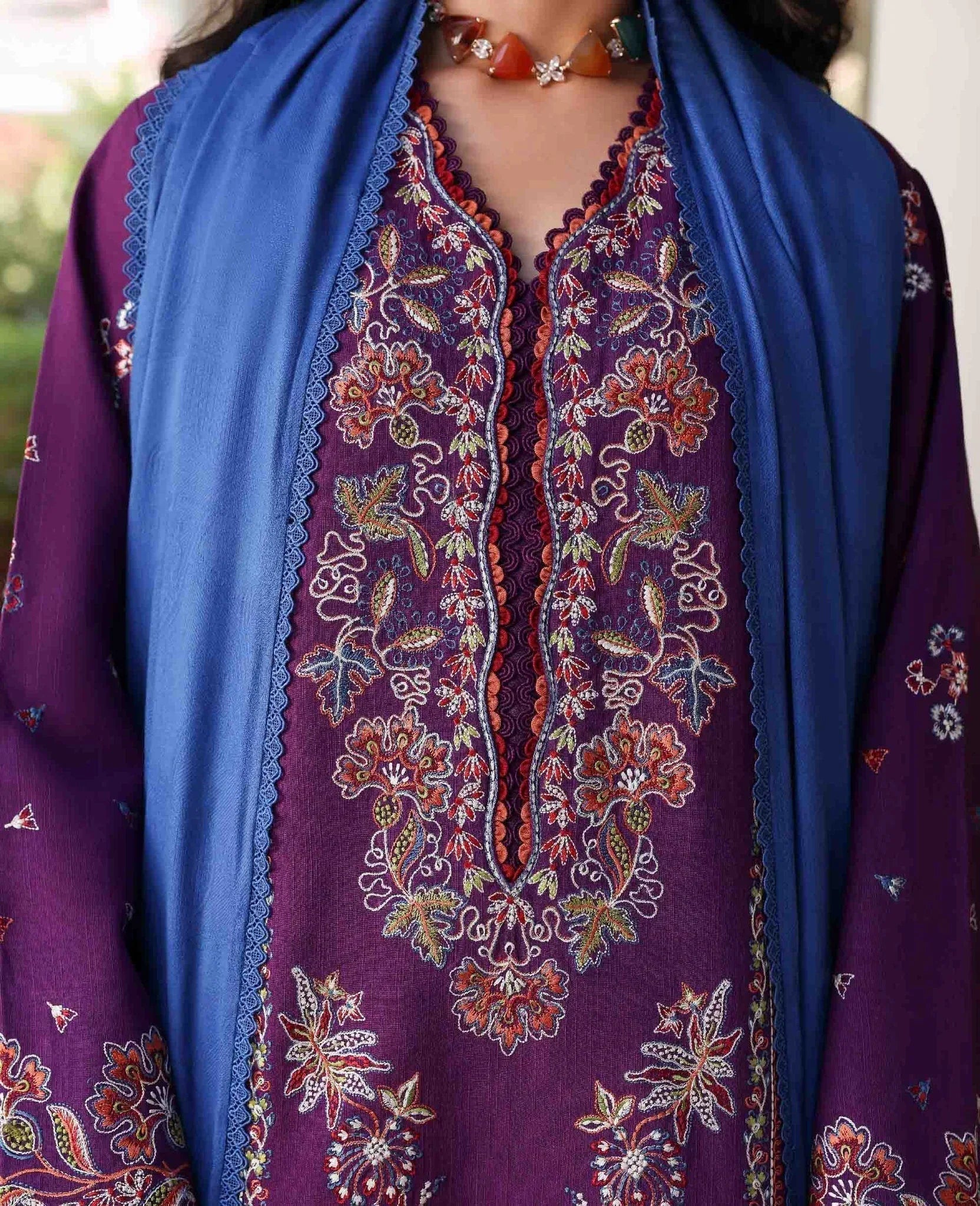 Republic Womenswear | Amaris Luxury Shawl 25 | Kaia - Aqsa Fabrics