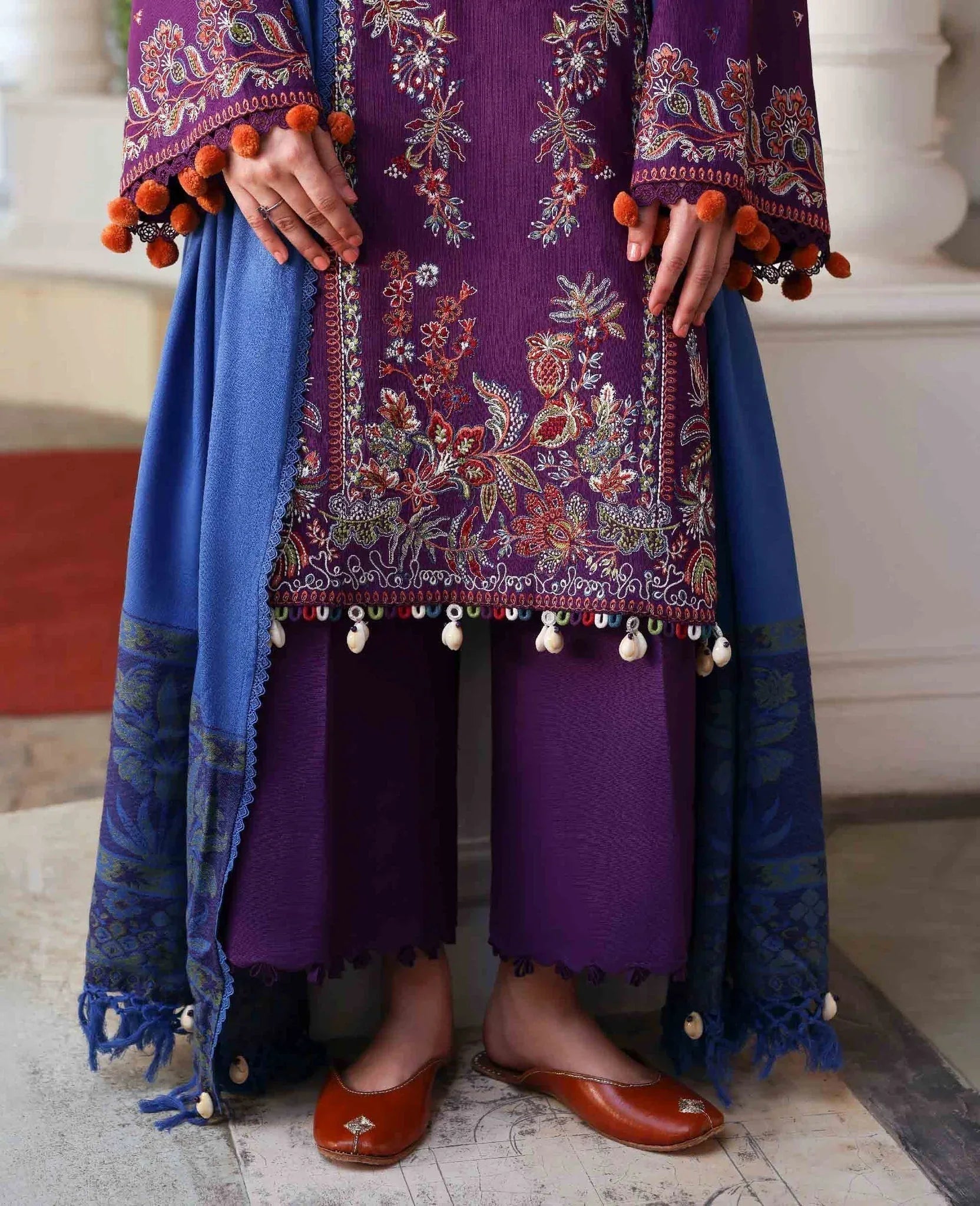 Republic Womenswear | Amaris Luxury Shawl 25 | Kaia - Aqsa Fabrics