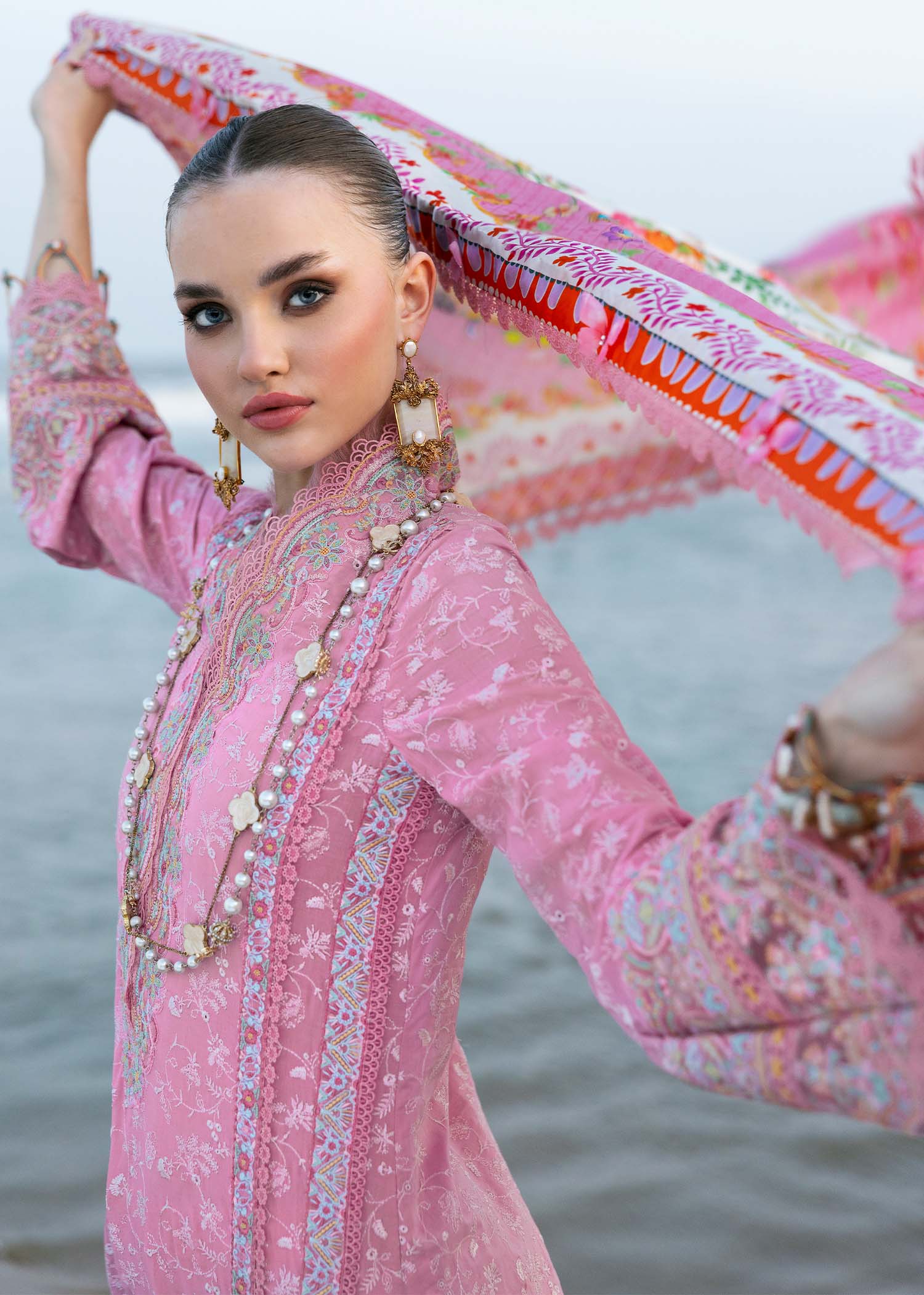 Kanwal Malik | Elysia Luxury Lawn 25 | Ariana - Aqsa Fabrics