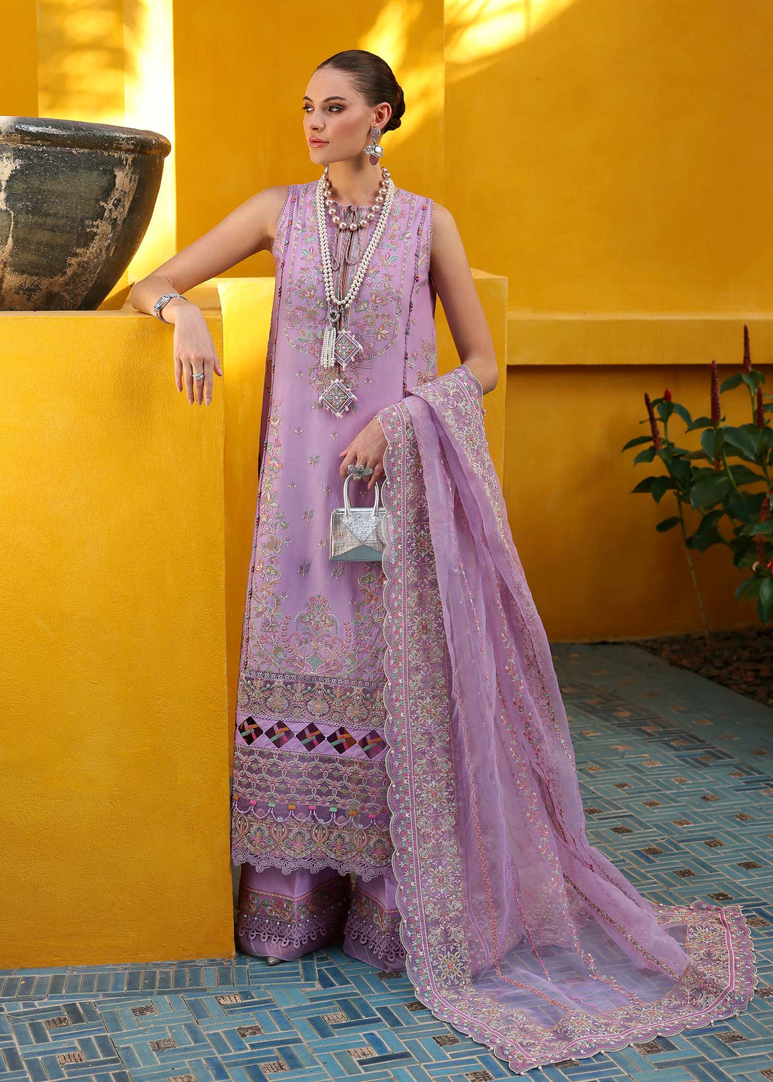 Kanwal Malik | Elysia Luxury Lawn 25 | Celia - Aqsa Fabrics