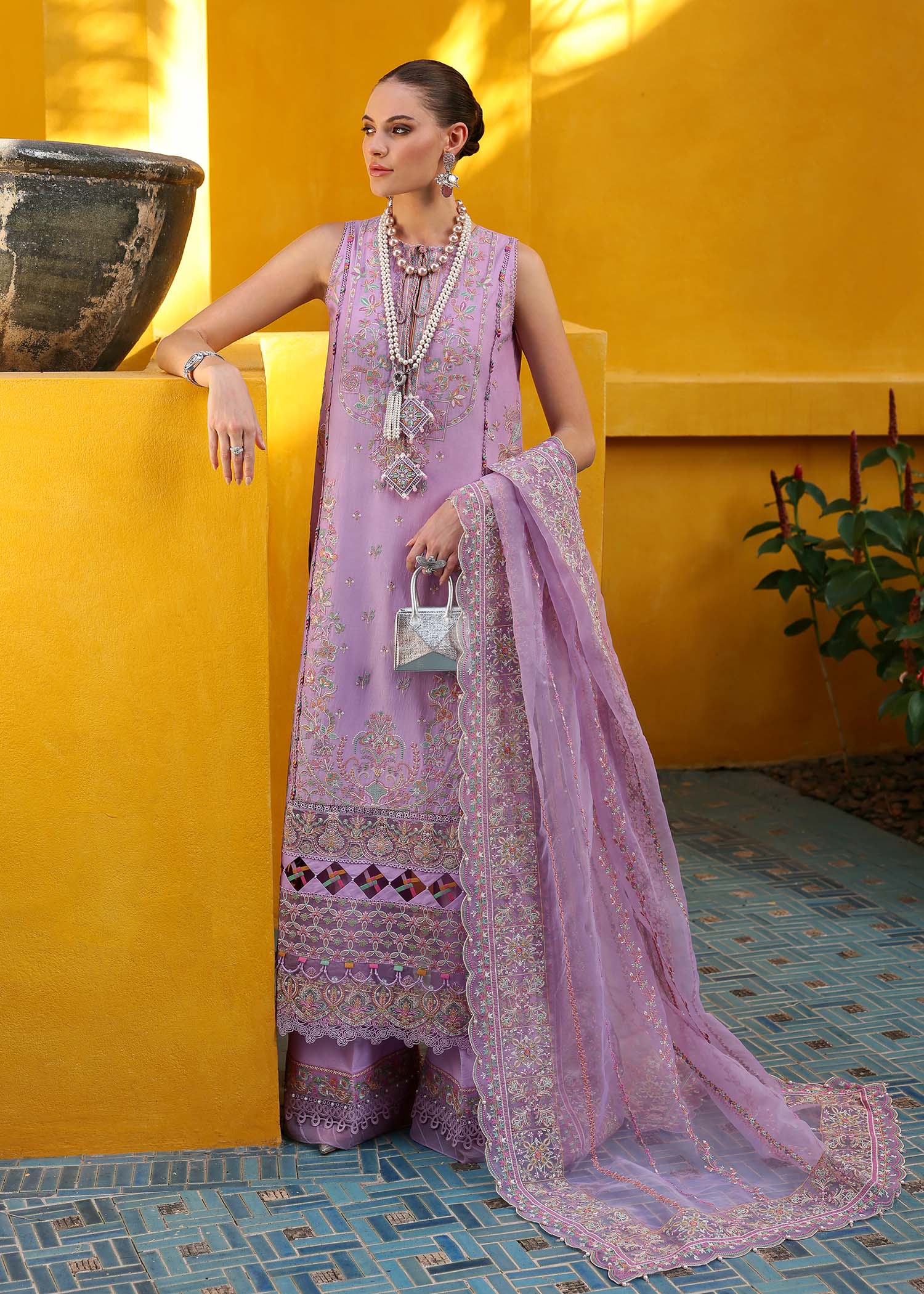 Kanwal Malik | Elysia Luxury Lawn 25 | Celia - Aqsa Fabrics