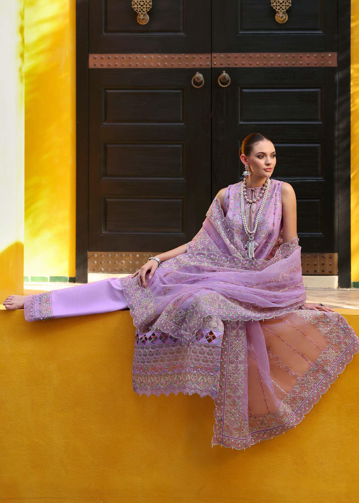 Kanwal Malik | Elysia Luxury Lawn 25 | Celia - Aqsa Fabrics