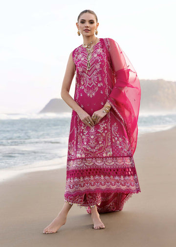 Kanwal Malik | Elysia Luxury Lawn 25 | Evaline - Aqsa Fabrics