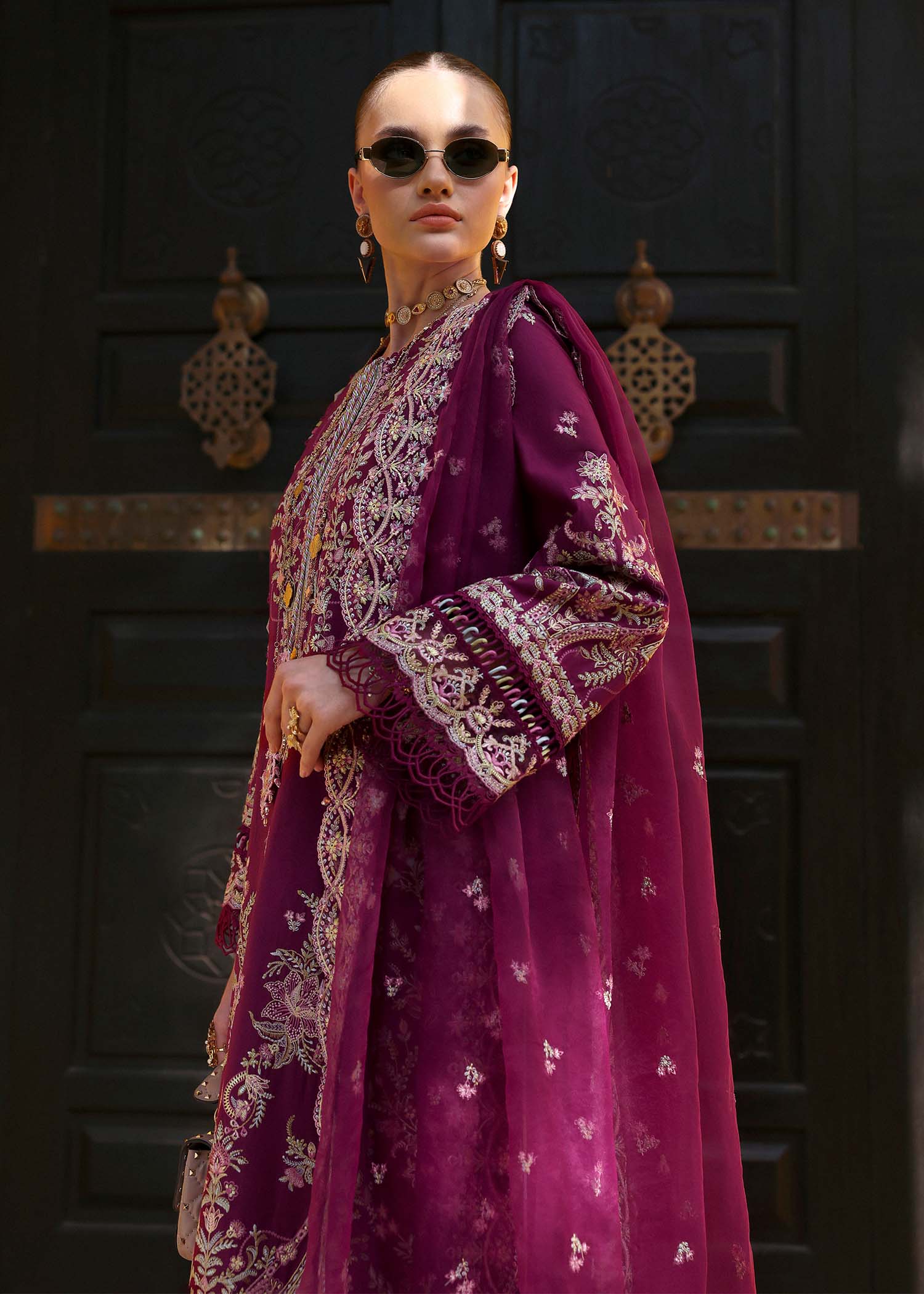 Kanwal Malik | Elysia Luxury Lawn 25 | Lavena - Aqsa Fabrics