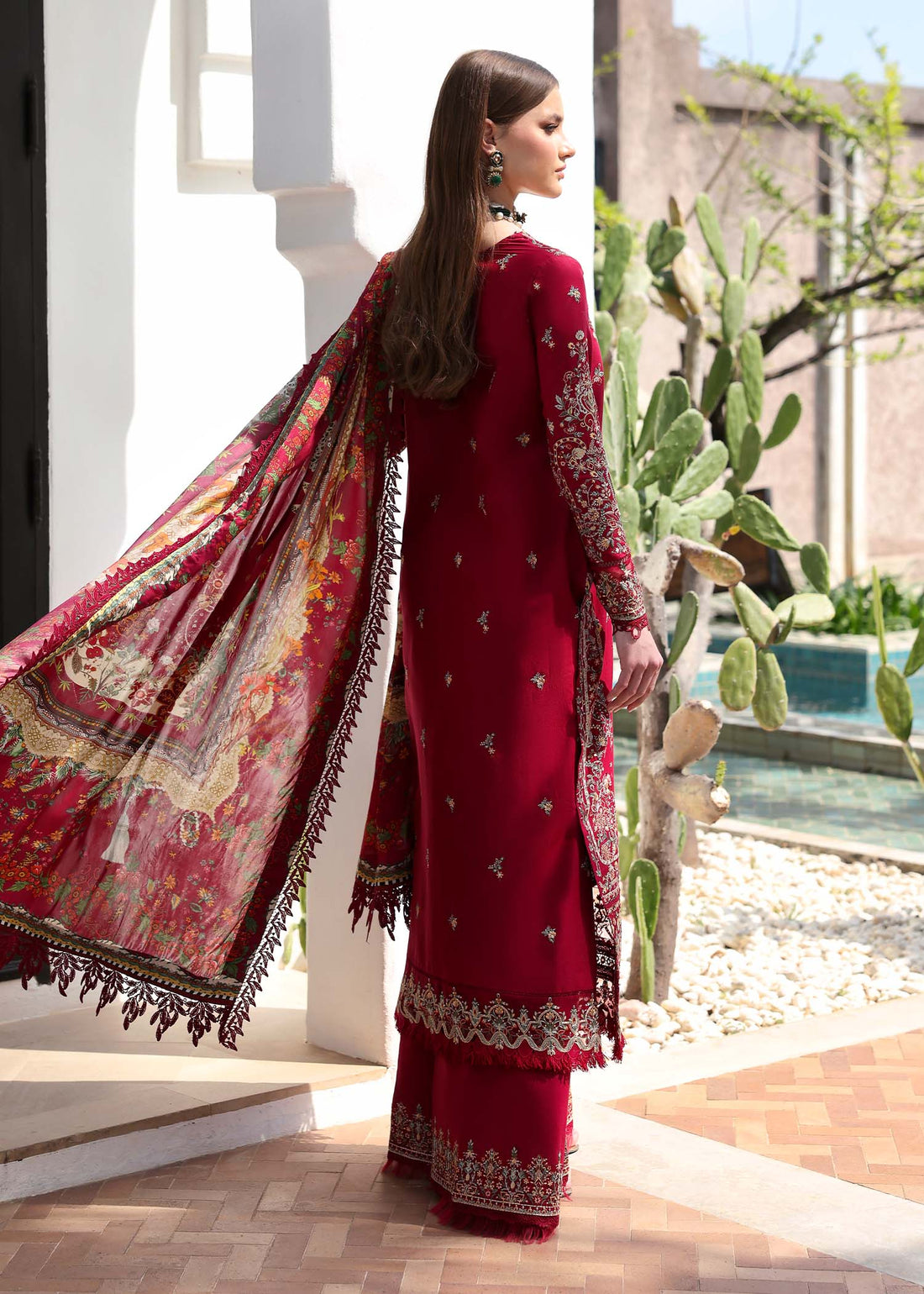Kanwal Malik | Elysia Luxury Lawn 25 | Marina - Aqsa Fabrics