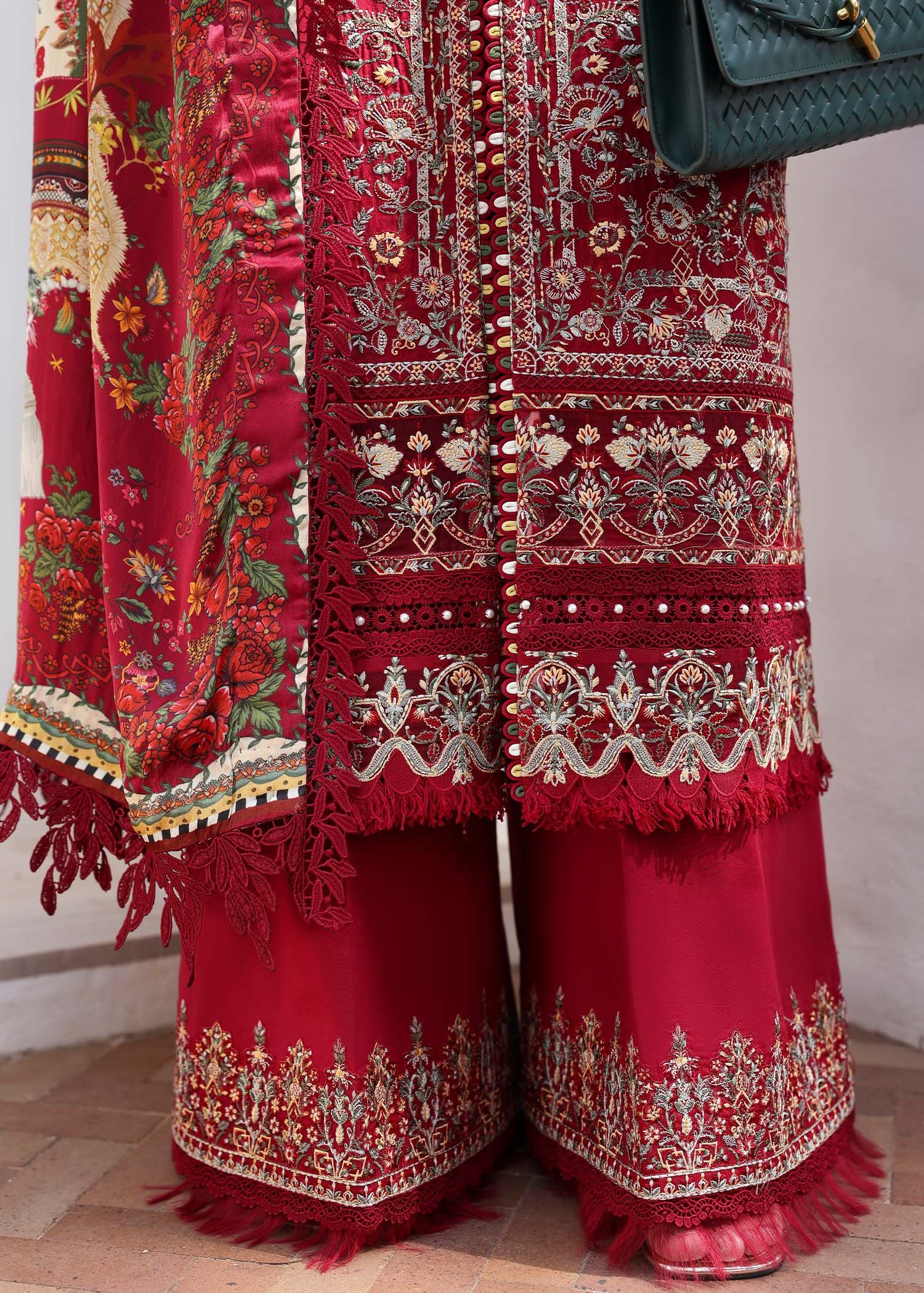 Kanwal Malik | Elysia Luxury Lawn 25 | Marina - Aqsa Fabrics