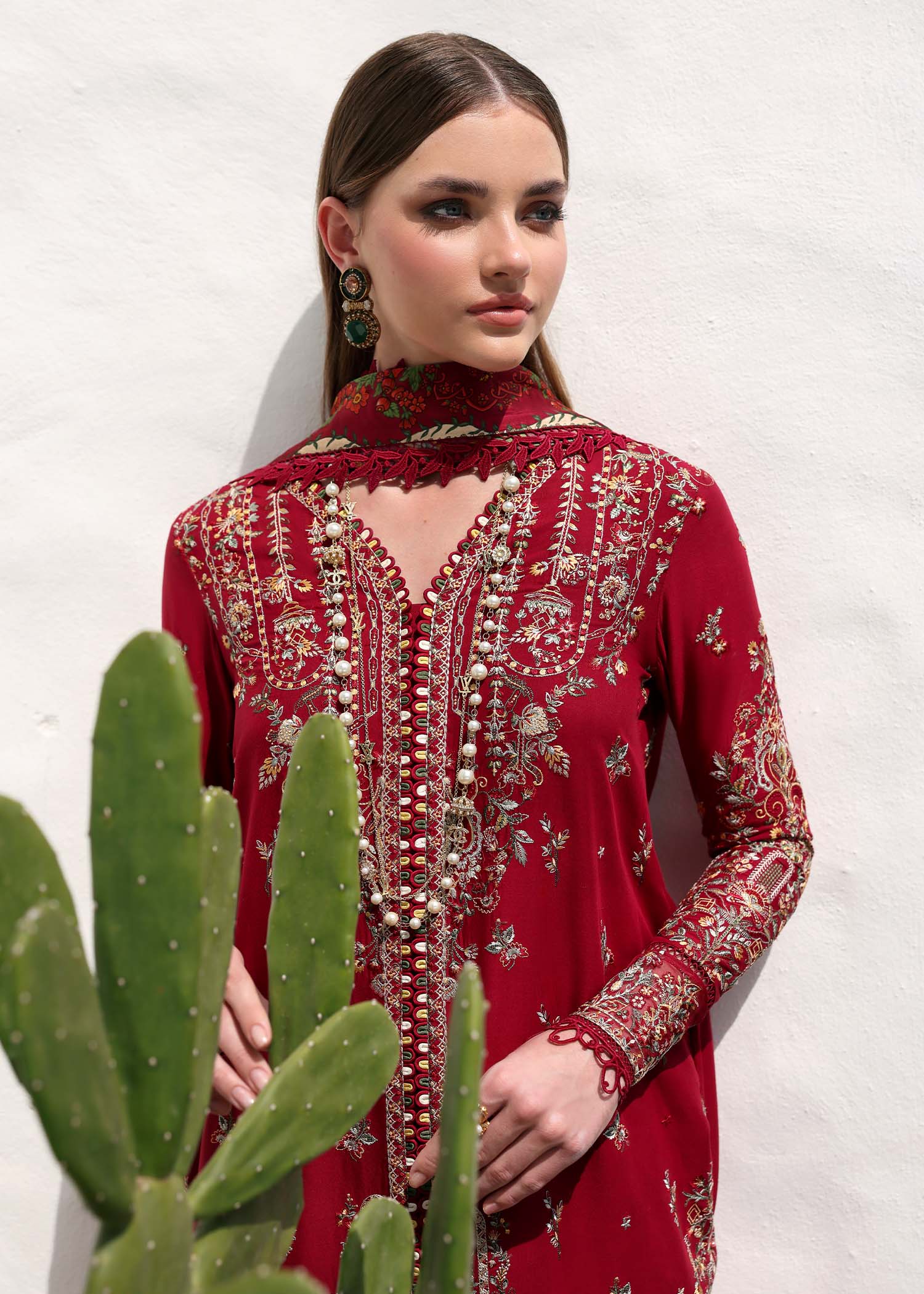 Kanwal Malik | Elysia Luxury Lawn 25 | Marina - Aqsa Fabrics