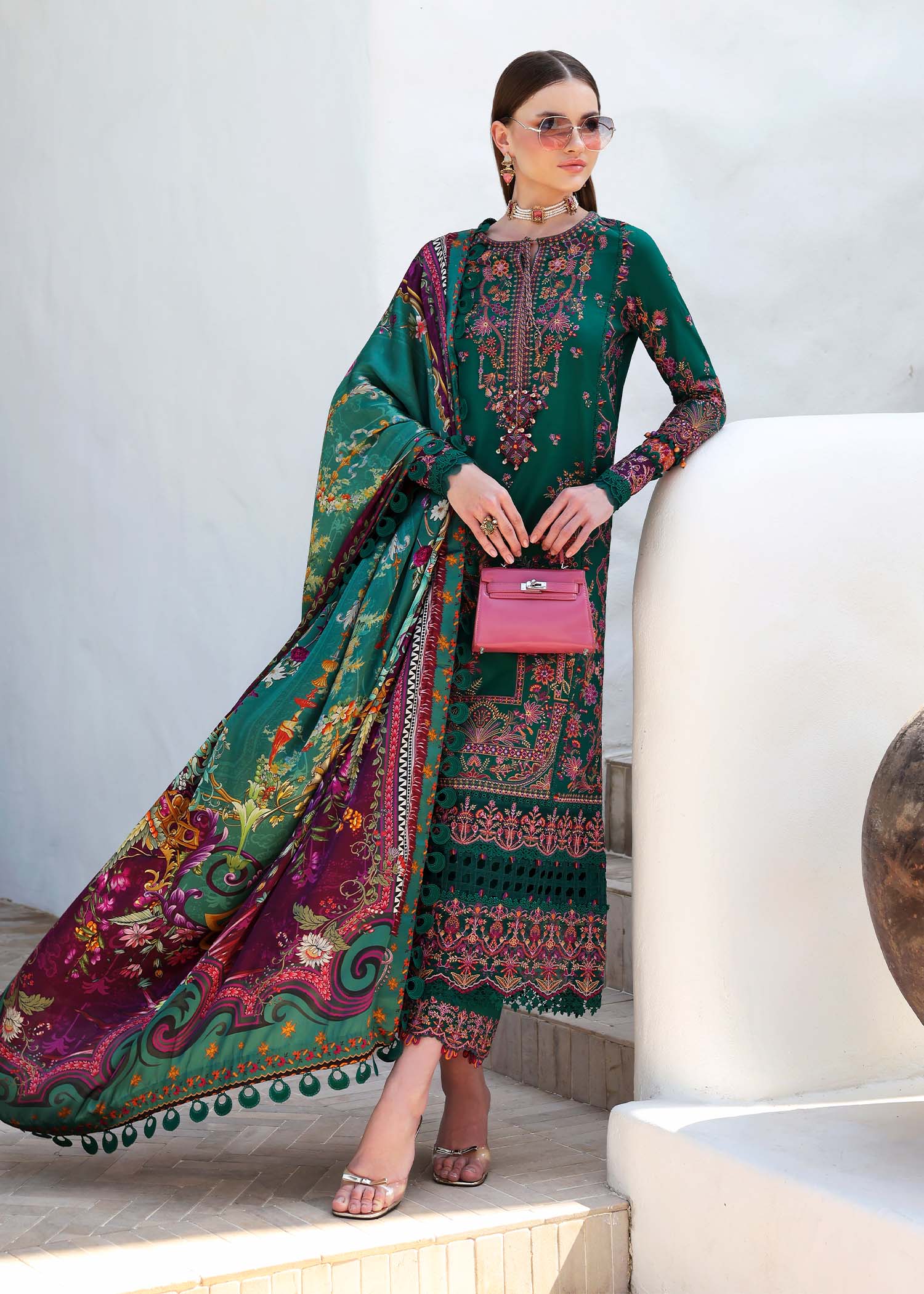 Kanwal Malik | Elysia Luxury Lawn 25 | Sierra - Aqsa Fabrics