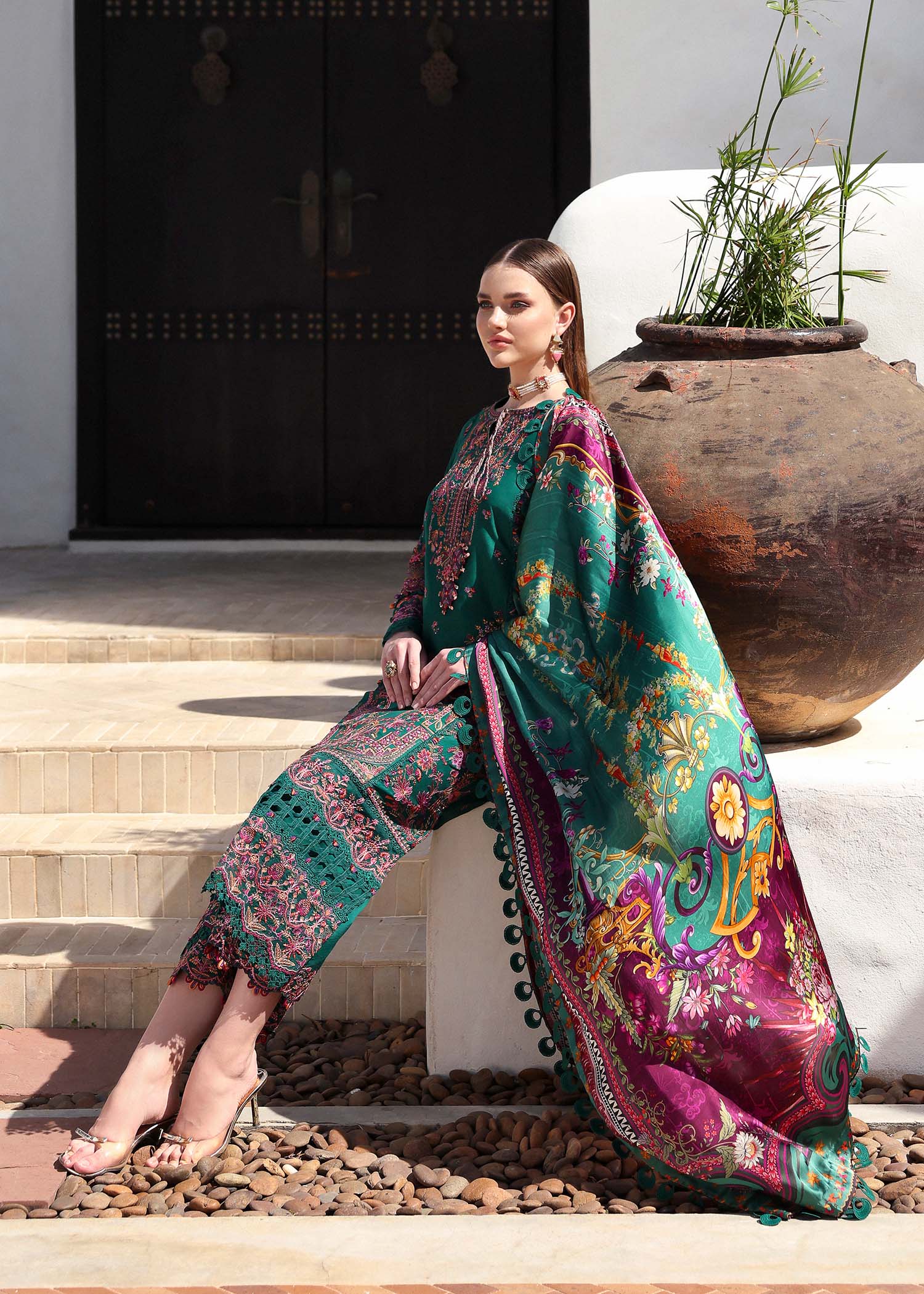 Kanwal Malik | Elysia Luxury Lawn 25 | Sierra - Aqsa Fabrics