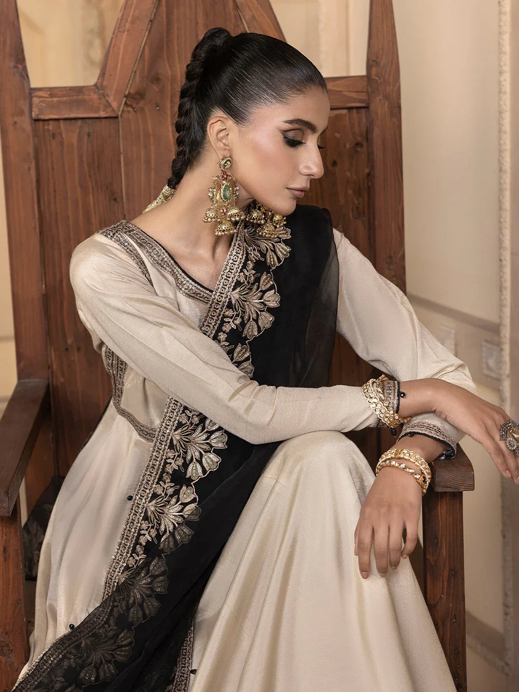 Hem Stitch | Raw Silk Edit 25 | Kaya - Aqsa Fabrics