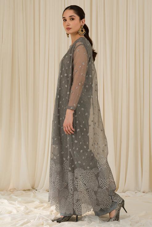 Declare | Le Fleur Luxury Pret | Stretchy Woven Shimmer Suit L0961 - Aqsa Fabrics