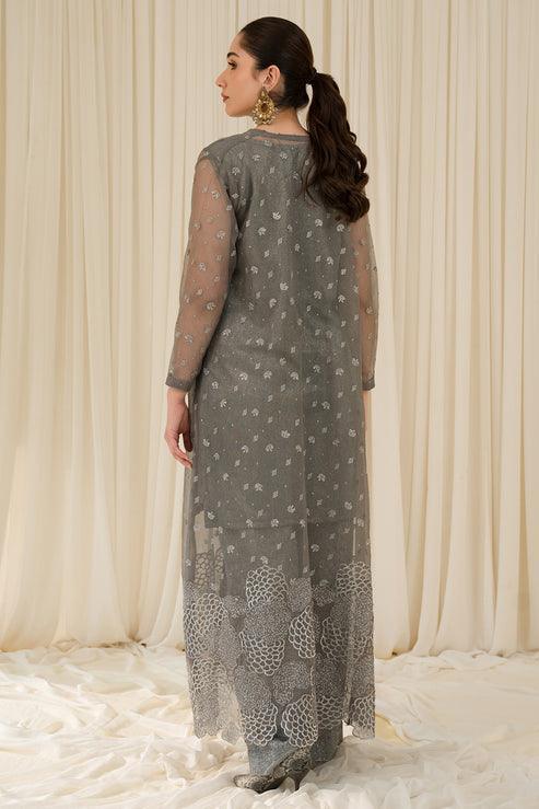 Declare | Le Fleur Luxury Pret | Stretchy Woven Shimmer Suit L0961 - Aqsa Fabrics