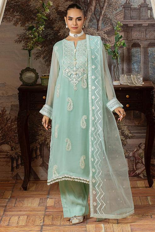 Declare | Le Fleur Luxury Pret | Chiffon Suit L1148 - Aqsa Fabrics