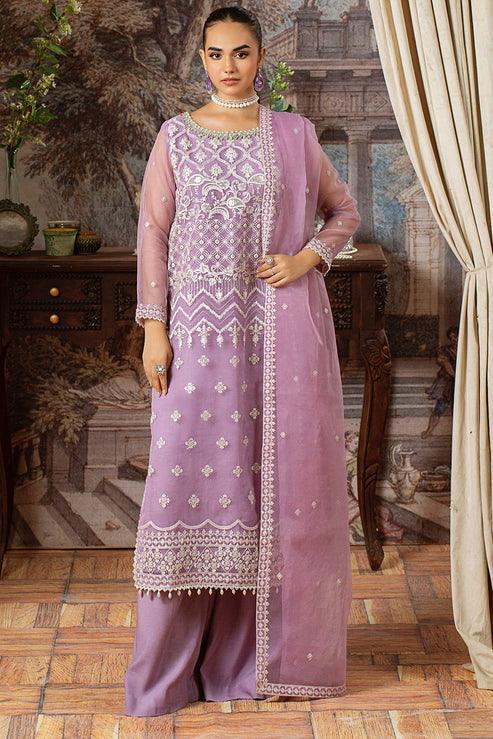 Declare | Le Fleur Luxury Pret | Organza Suit L1150 - Aqsa Fabrics