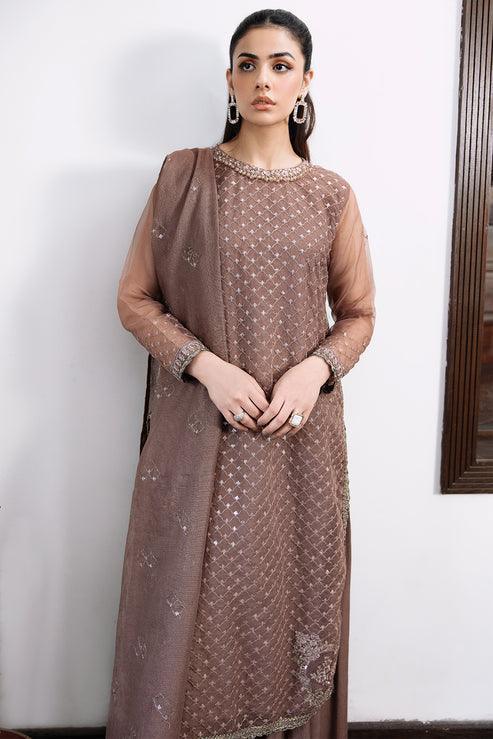 Declare | Le Fleur Luxury Pret | Organza Suit L1153 - Aqsa Fabrics