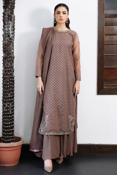 Declare | Le Fleur Luxury Pret | Organza Suit L1153 - Aqsa Fabrics