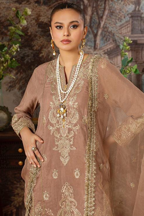 Declare | Le Fleur Luxury Pret | Raw Silk Suit L1156 - Aqsa Fabrics