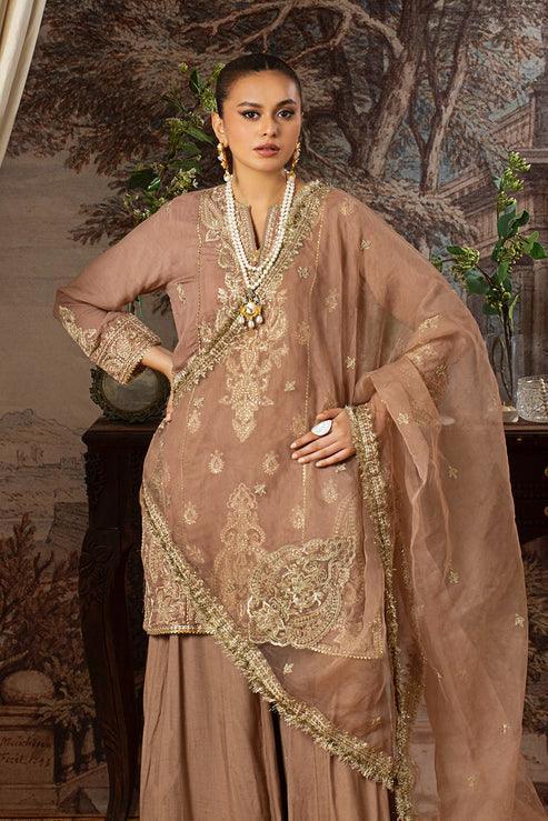 Declare | Le Fleur Luxury Pret | Raw Silk Suit L1156 - Aqsa Fabrics
