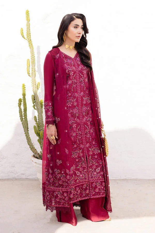 Marjjan | Elyna Luxe | LENI MP-46 (MAGENTA) - Aqsa Fabrics