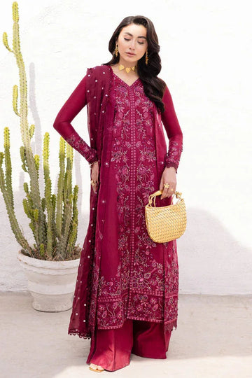 Marjjan | Elyna Luxe | LENI MP-46 (MAGENTA) - Aqsa Fabrics