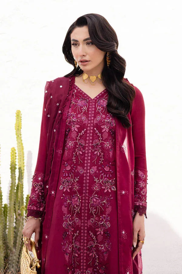 Marjjan | Elyna Luxe | LENI MP-46 (MAGENTA) - Aqsa Fabrics