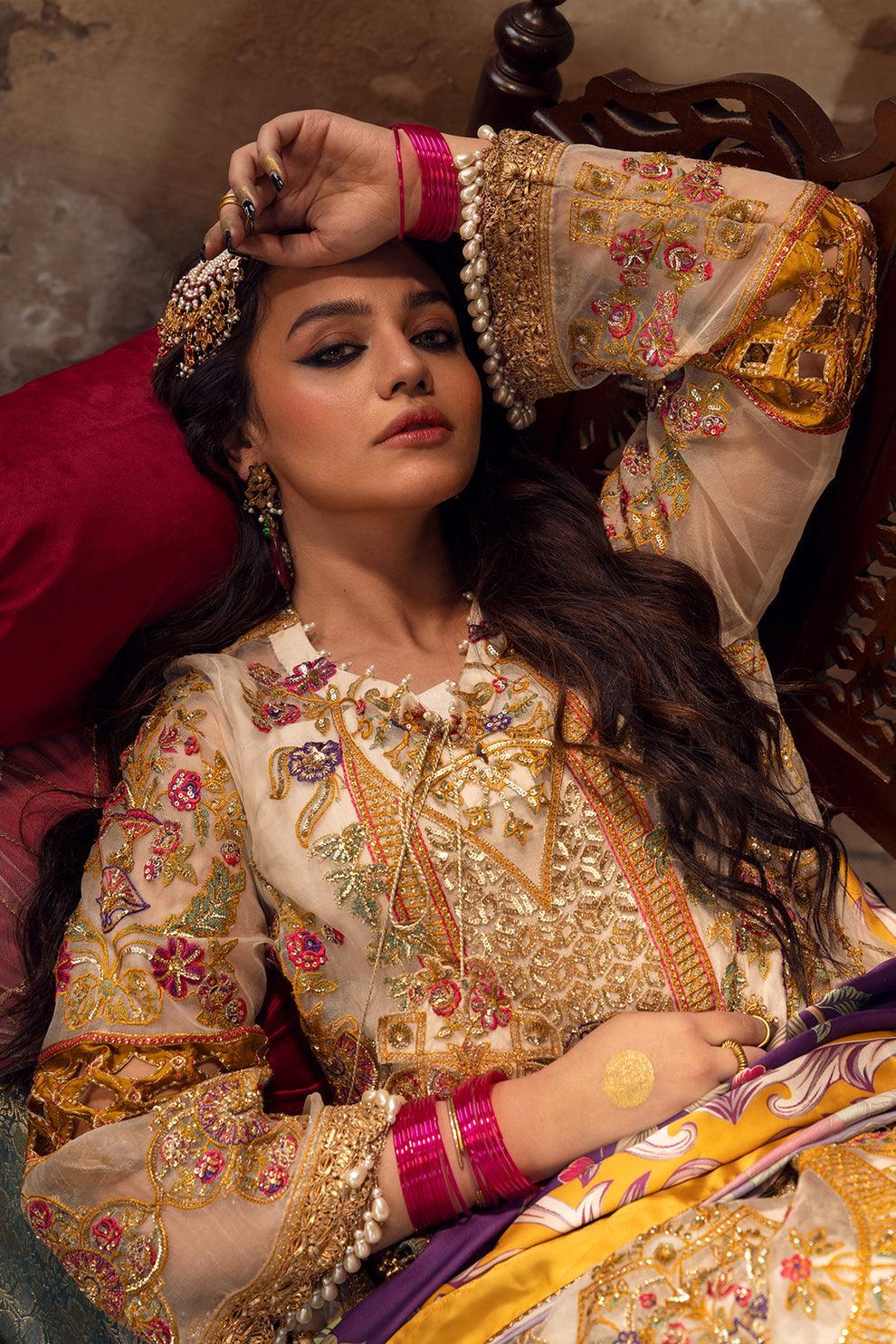 Declare | Mireya Luxury Festive | MASL-E-BARQ LFU-07 - Aqsa Fabrics
