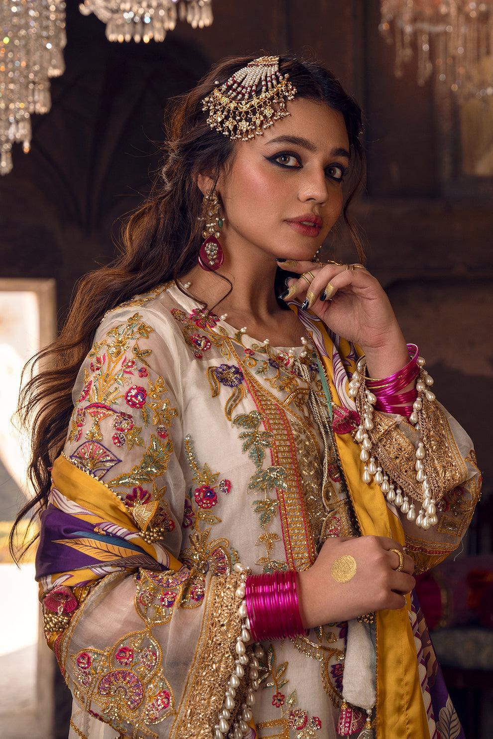 Declare | Mireya Luxury Festive | MASL-E-BARQ LFU-07 - Aqsa Fabrics