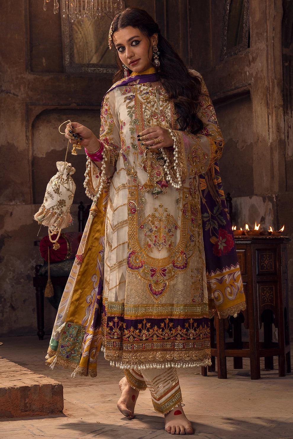 Declare | Mireya Luxury Festive | MASL-E-BARQ LFU-07 - Aqsa Fabrics