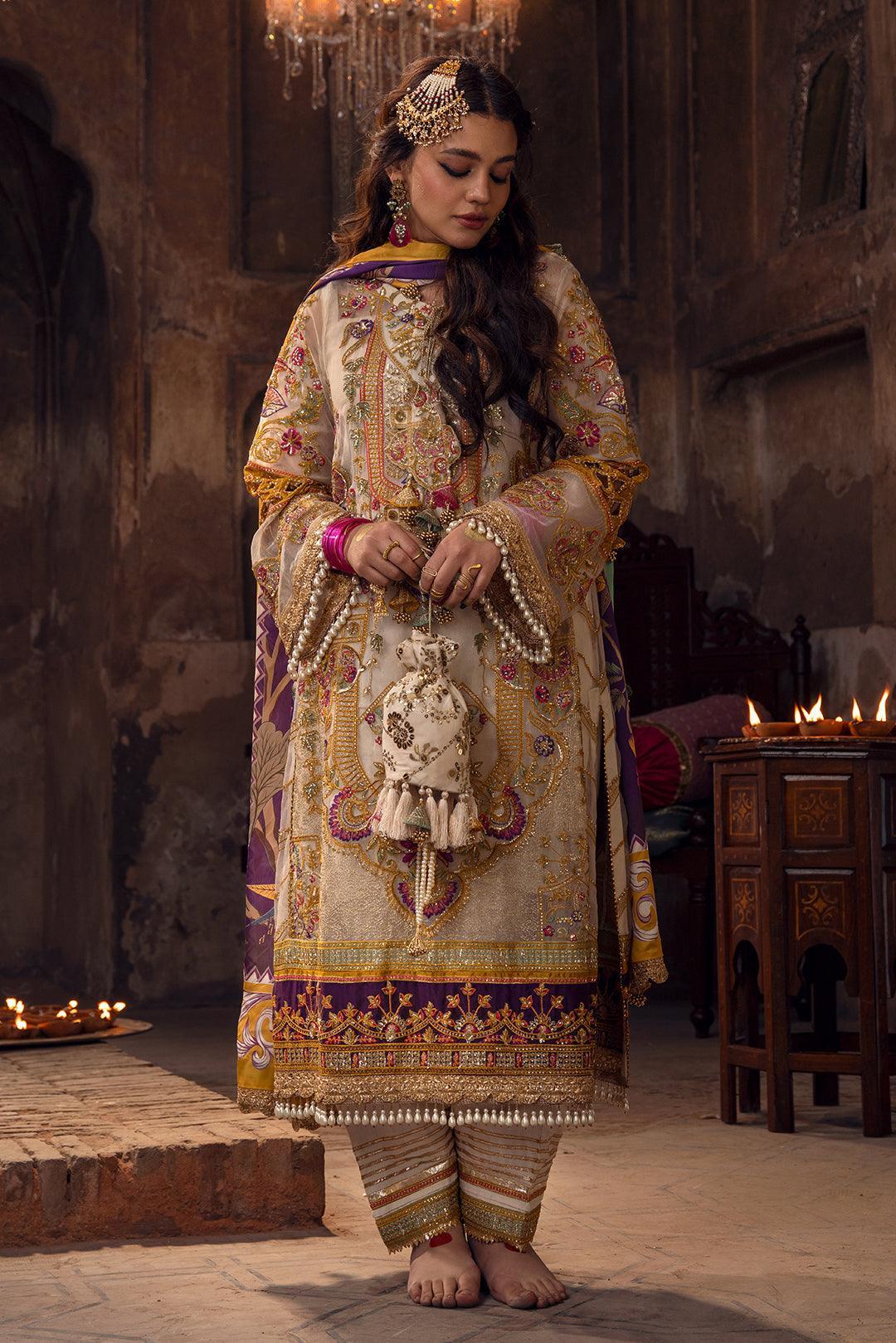 Declare | Mireya Luxury Festive | MASL-E-BARQ LFU-07 - Aqsa Fabrics