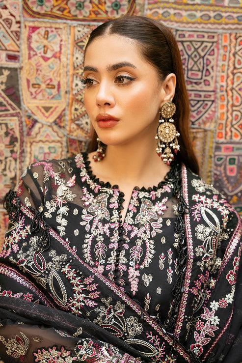 Declare | Mireya Luxury Festive | MIDNIGHT LFU-0016B - Aqsa Fabrics