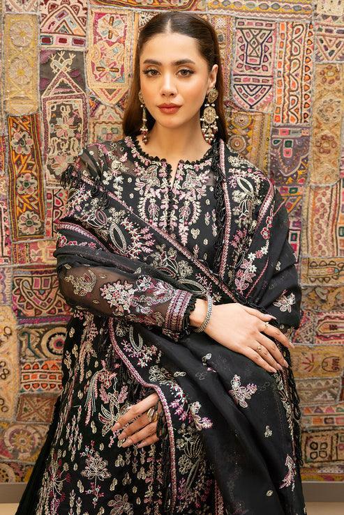 Declare | Mireya Luxury Festive | MIDNIGHT LFU-0016B - Aqsa Fabrics