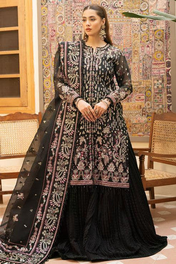 Declare | Mireya Luxury Festive | MIDNIGHT LFU-0016B - Aqsa Fabrics
