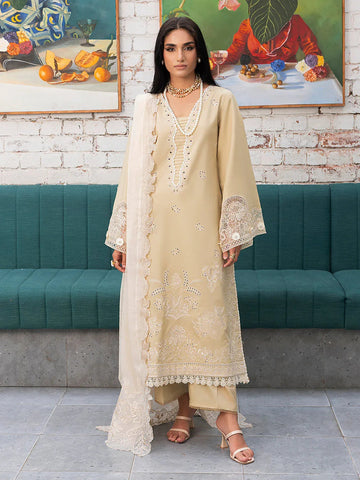 Izel | Meadow Muse Embroidered Lawn 25 | LIORA - Aqsa Fabrics